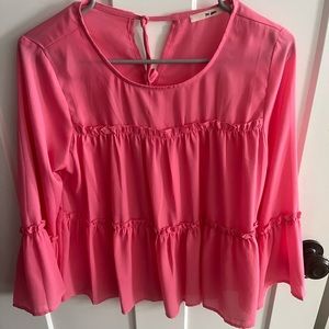 Pink long sleeve dress shirt